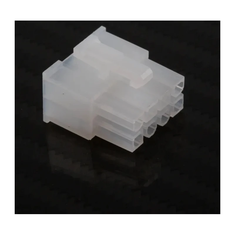 TE Connectivity Mini-Fit Jr Female Crimp Connector Housing 4.2 mm Pitch 8 Way 2 Row Straight 39-01-2080