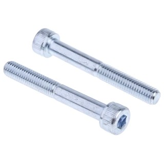 RS PRO Plain Steel Hex Socket Cap Screw, Hex Socket Drive, M8 Thread, 60mm Length 483-9515