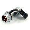 RS PRO High Performance Circular Connector 4 Contacts Cable Mount Socket Male M16 Push Pull IP67 500V 15A 233-8161