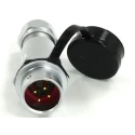 RS PRO High Performance Circular Connector 4 Contacts Cable Mount Socket Male M16 Push Pull IP67 500V 15A 233-8161