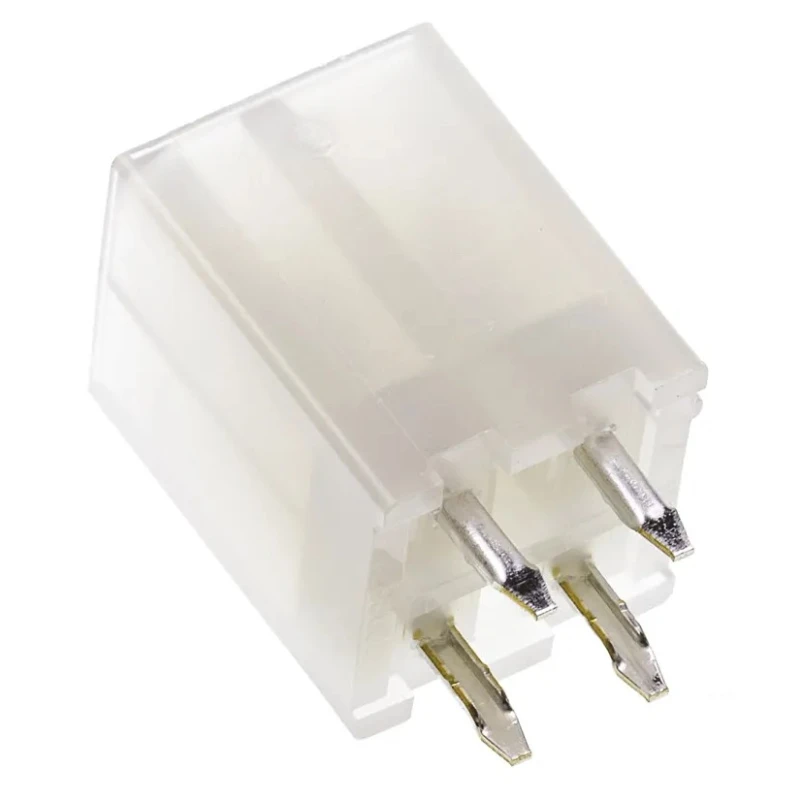 Molex Mini-Fit Jr Series Shrouded Straight Through Hole PCB Header 4 Contacts 4.2 mm Pitch 9A Current Rating 600V 39-28-1043