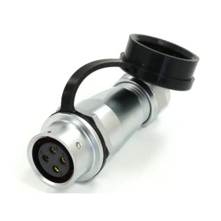 RS PRO Circular Connector 4 Contacts Cable Mount Socket Female M16 500V 15A IP67 233-8162