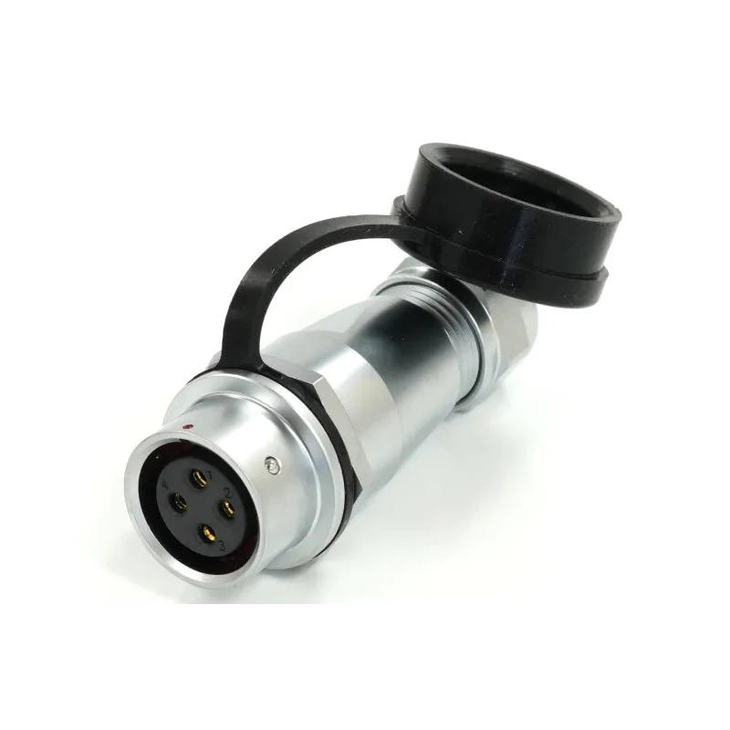 RS PRO Circular Connector 4 Contacts Cable Mount Socket Female M16 500V 15A IP67 233-8162