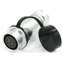 RS PRO Industrial Circular Connector, 8 Contacts, Cable Mount, M20 Size, Socket Female, IP67 Rated, Chrome Plated 233-8195
