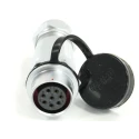 RS PRO Industrial Circular Connector, 8 Contacts, Cable Mount, M20 Size, Socket Female, IP67 Rated, Chrome Plated 233-8195