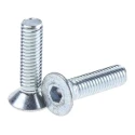 RS PRO Bright Zinc Plated Steel Hex Socket Countersunk Screw M3 x 12 mm 483-9767