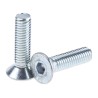 RS PRO Bright Zinc Plated Steel Hex Socket Countersunk Screw M3 x 12 mm 483-9767