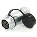 RS PRO Circular Connector 6 Contacts Cable Mount M20 Socket Female IP67 500V 25.5A 233-8193