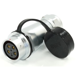 RS PRO Circular Connector 6 Contacts Cable Mount M20 Socket Female IP67 500V 25.5A 233-8193