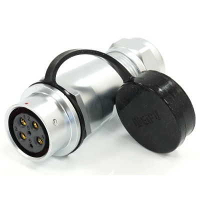 RS PRO Circular Connector 6 Contacts Cable Mount M20 Socket Female IP67 500V 25.5A 233-8193