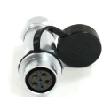 RS PRO Circular Connector 6 Contacts Cable Mount M20 Socket Female IP67 500V 25.5A 233-8193