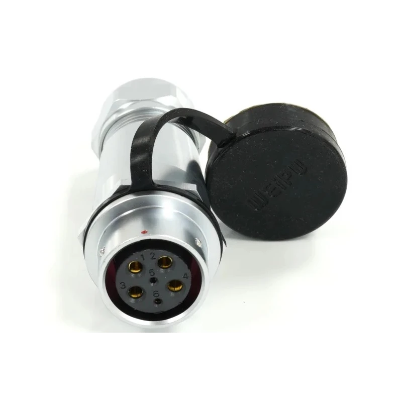 RS PRO Circular Connector 6 Contacts Cable Mount M20 Socket Female IP67 500V 25.5A 233-8193