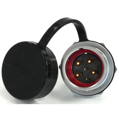 RS PRO Circular Connector 6 Contacts Front Mount M20 Socket Male IP67 500V Push Pull 233-8197