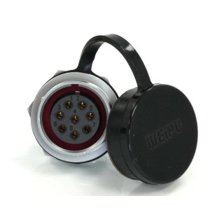 RS PRO Circular Connector, 8 Contacts, Front Mount, Socket, Female, IP67, 10A, 500V, Chrome Plated Brass 233-8205