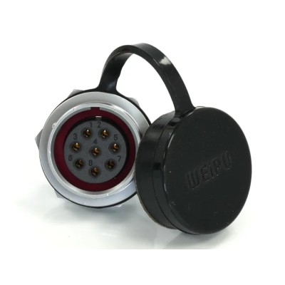 RS PRO Circular Connector, 8 Contacts, Front Mount, Socket, Female, IP67, 10A, 500V, Chrome Plated Brass 233-8205