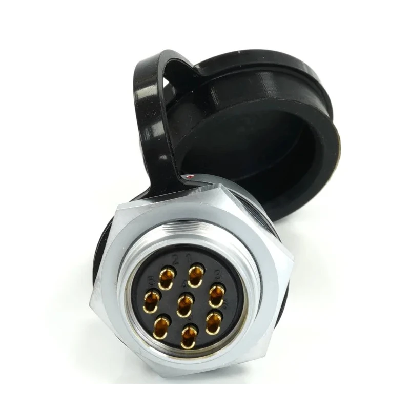 RS PRO Circular Connector, 8 Contacts, Front Mount, Socket, Female, IP67, 10A, 500V, Chrome Plated Brass 233-8205