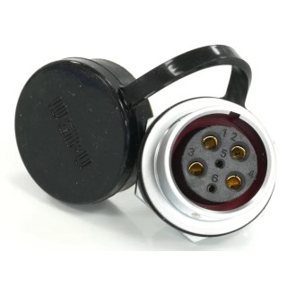 RS PRO Circular Connector, 6 Contacts, Front Mount Socket, Female, M20, 500V, 30.5A, Chrome Plated Brass, IP67 233-8201