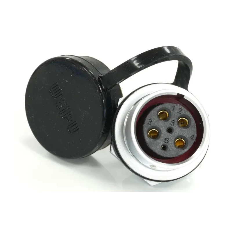 RS PRO Circular Connector, 6 Contacts, Front Mount Socket, Female, M20, 500V, 30.5A, Chrome Plated Brass, IP67 233-8201