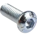 RS PRO Bright Zinc Steel Hex Socket Button Screw M6 x 16 mm 483-9672