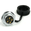 RS PRO Circular Connector, 6 Contacts, Front Mount Socket, Female, M20, 500V, 30.5A, Chrome Plated Brass, IP67 233-8201