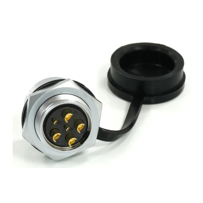RS PRO Circular Connector, 6 Contacts, Front Mount Socket, Female, M20, 500V, 30.5A, Chrome Plated Brass, IP67 233-8201