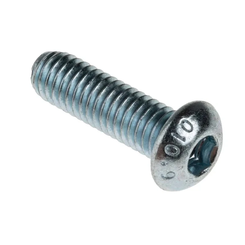 RS PRO Bright Zinc Steel Hex Socket Button Screw M6 x 20 mm 483-9688