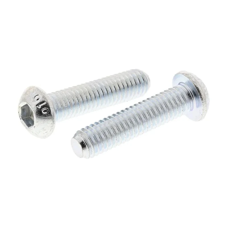 RS PRO Bright Zinc Steel Hex Socket Button Screw M6 x 25 mm 483-9694