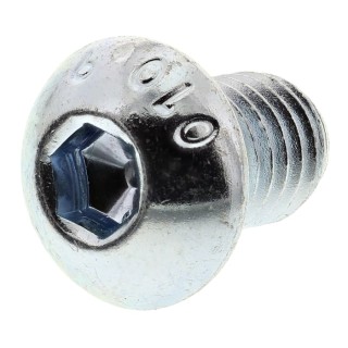 RS PRO Bright Zinc Steel Hex Socket Button Screw M8 x 12 mm 483-9701
