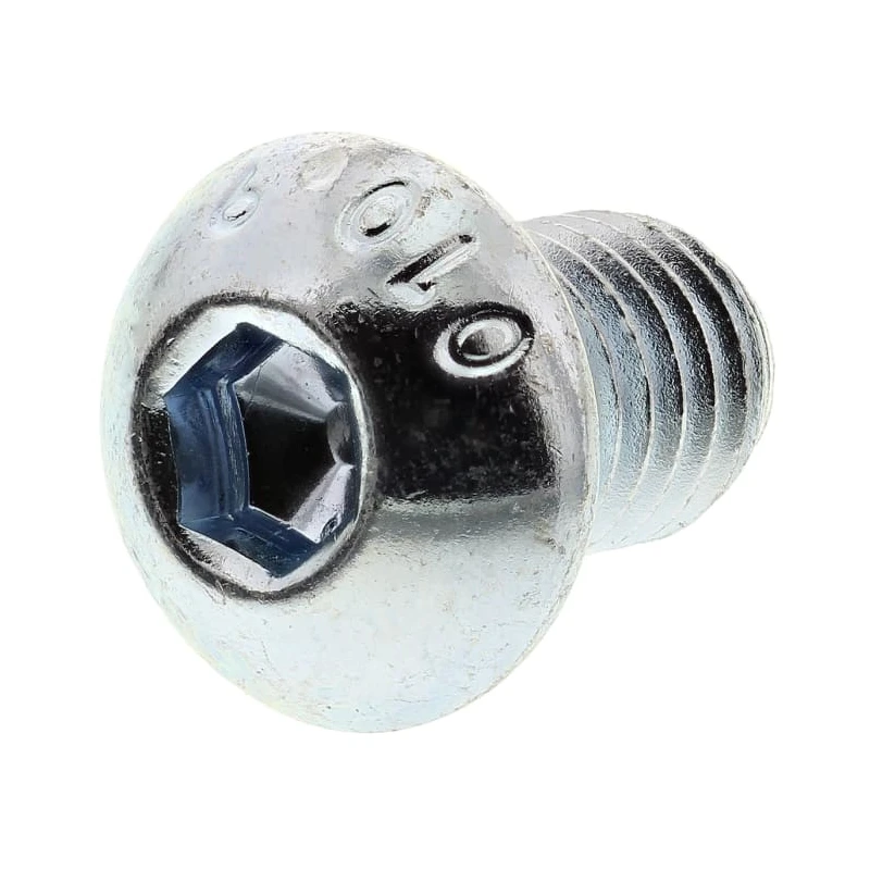 RS PRO Bright Zinc Steel Hex Socket Button Screw M8 x 12 mm 483-9701