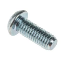 RS PRO Bright Zinc Steel Hex Socket Button Screw M8 x 20 mm 483-9739