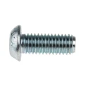 RS PRO Bright Zinc Steel Hex Socket Button Screw M8 x 20 mm 483-9739