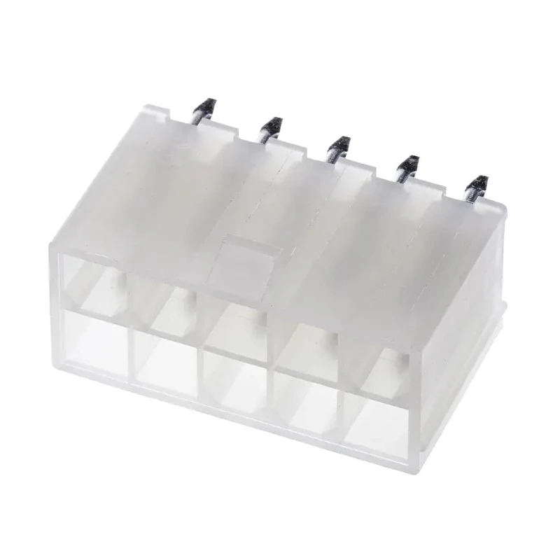 Molex Mini-Fit Jr Series PCB Header 10 Contact 4.2 mm Pitch 2 Row Shrouded Through Hole 600V 7A 39-28-1103
