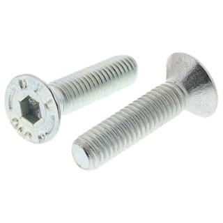 RS PRO Bright Zinc Plated Steel Hex Socket Countersunk Screw M6 x 25 mm 483-9903