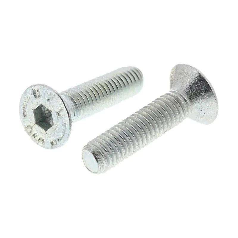 RS PRO Bright Zinc Plated Steel Hex Socket Countersunk Screw M6 x 25 mm 483-9903