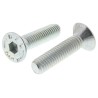 RS PRO Bright Zinc Plated Steel Hex Socket Countersunk Screw M6 x 25 mm 483-9903