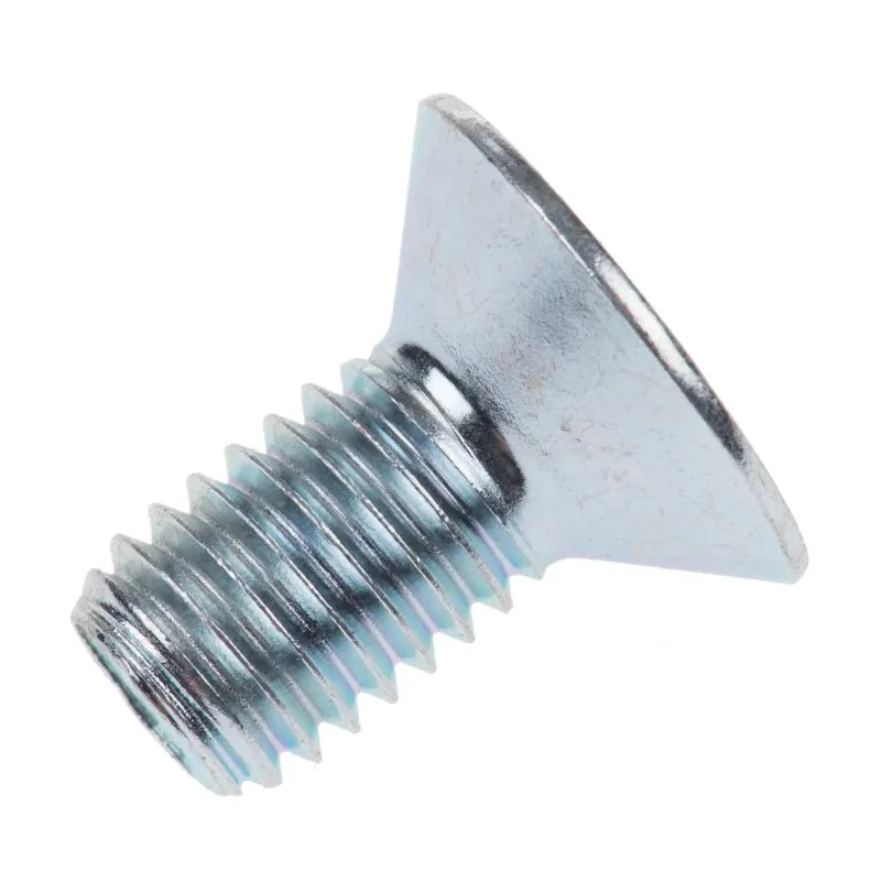 RS PRO Bright Zinc Plated Steel Hex Socket Countersunk Screw M8 x 16 mm 483-9925
