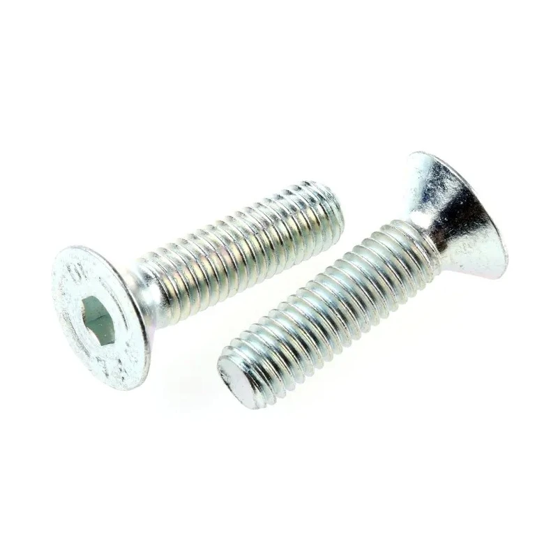 RS PRO Bright Zinc Plated Steel Hex Socket Countersunk Screw M8 x 30 mm 483-9969