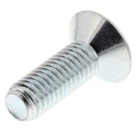 RS PRO Bright Zinc Plated Steel Hex Socket Countersunk Screw M8 x 25 mm 483-9953