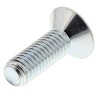 RS PRO Bright Zinc Plated Steel Hex Socket Countersunk Screw M8 x 25 mm 483-9953