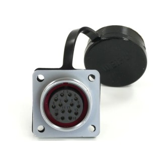 RS PRO Industrial Circular Connector Flange Mount 15 Contacts Socket Female 5A 400V IP67 233-8214