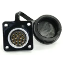RS PRO Industrial Circular Connector Flange Mount 15 Contacts Socket Female 5A 400V IP67 233-8214