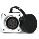 RS PRO Circular Connector Flange M20 Socket Female 8 Contacts IP67 500V 10A 233-8220