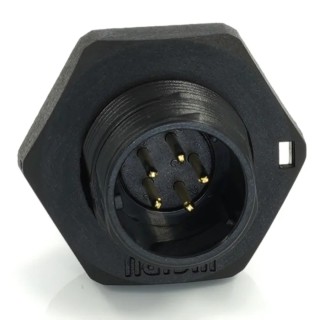 RS PRO Circular Connector 5 Contacts Rear Mount 13 mm Socket Male IP68 180V 5A 233-8227
