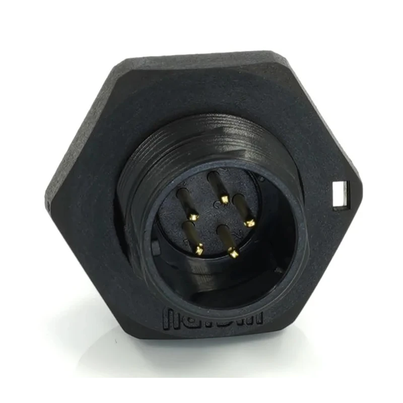 RS PRO Circular Connector 5 Contacts Rear Mount 13 mm Socket Male IP68 180V 5A 233-8227