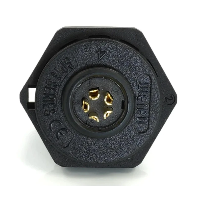RS PRO Circular Connector 5 Contacts Rear Mount 13 mm Socket Male IP68 180V 5A 233-8227