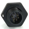 RS PRO Circular Connector 6 Contacts Rear Mount 13 mm Socket Male Threaded IP68 Rated 125V 5A 233-8229