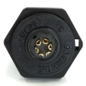 RS PRO Circular Connector 6 Contacts Rear Mount 13 mm Socket Male Threaded IP68 Rated 125V 5A 233-8229