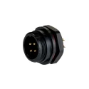 RS PRO Circular Connector, 4 Contacts, Front Mount, Socket Male, 17 mm, 15A, 500V, Threaded Mating, IP68 233-8258