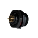 RS PRO Circular Connector, 4 Contacts, Front Mount, Socket Male, 17 mm, 15A, 500V, Threaded Mating, IP68 233-8258