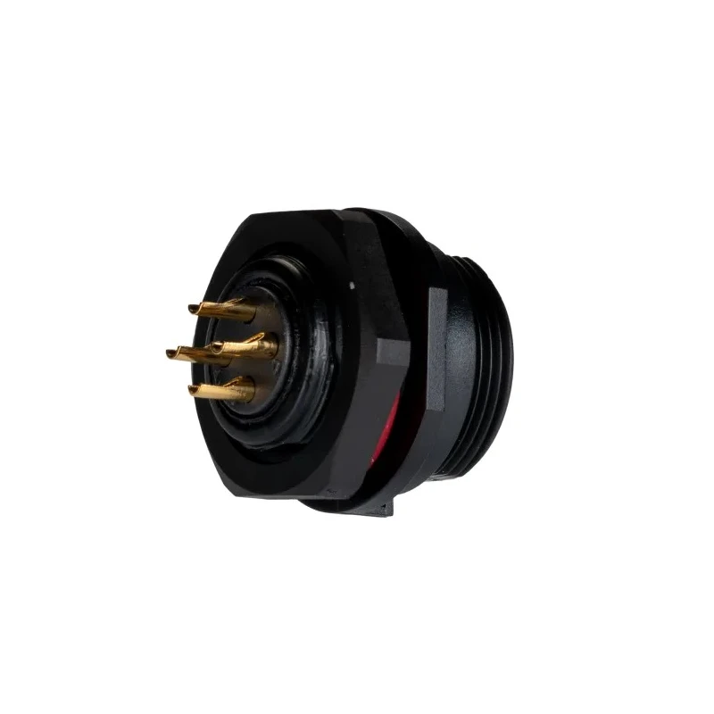 RS PRO Circular Connector, 4 Contacts, Front Mount, Socket Male, 17 mm, 15A, 500V, Threaded Mating, IP68 233-8258